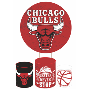 KIT CAPA PAINEL REDONDO E CILÍNDROS BASQUETE | TECIDO PREMIUM  | VÁRIOS MODELOS.