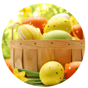 CAPA PAINEL REDONDO PÁSCOA COELHO | TECIDO PREMIUM  | VÁRIOS MODELOS - 1.50X1.50M E 50X50CM