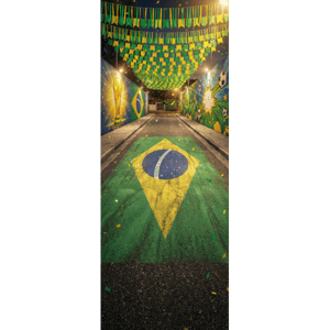 CAPA PAINEL PORTA COPA DO MUNDO| TECIDO PREMIUM  | VÁRIOS MODELOS - 85cm x 2.10M