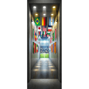CAPA PAINEL PORTA COPA DO MUNDO| TECIDO PREMIUM  | VÁRIOS MODELOS - 85cm x 2.10M