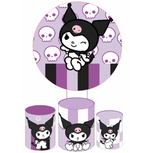 KIT CAPA PAINEL REDONDO E CILÍNDROS HELLO KITTY | TECIDO PREMIUM  | VÁRIOS MODELOS.