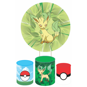 KIT CAPA PAINEL REDONDO E CILÍNDROS POKEMON | TECIDO PREMIUM  | VÁRIOS MODELOS.
