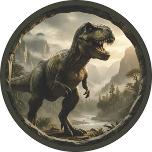 CAPA PAINEL REDONDO DINOSSAURO | TECIDO PREMIUM  | VÁRIOS MODELOS - 1.50X1.50M E 50X50CM