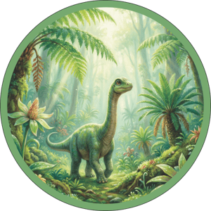 CAPA PAINEL REDONDO DINOSSAURO | TECIDO PREMIUM  | VÁRIOS MODELOS - 1.50X1.50M E 50X50CM