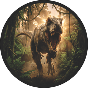 CAPA PAINEL REDONDO DINOSSAURO | TECIDO PREMIUM  | VÁRIOS MODELOS - 1.50X1.50M E 50X50CM