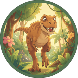 CAPA PAINEL REDONDO DINOSSAURO | TECIDO PREMIUM  | VÁRIOS MODELOS - 1.50X1.50M E 50X50CM