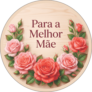 CAPA PAINEL REDONDO DIA DAS MÃES | TECIDO PREMIUM  | VÁRIOS MODELOS - 1.50X1.50M E 50X50CM