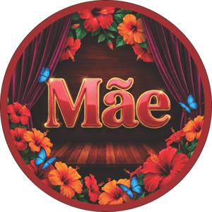 CAPA PAINEL REDONDO DIA DAS MÃES | TECIDO PREMIUM  | VÁRIOS MODELOS - 1.50X1.50M E 50X50CM