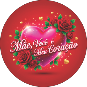 CAPA PAINEL REDONDO DIA DAS MÃES | TECIDO PREMIUM  | VÁRIOS MODELOS - 1.50X1.50M E 50X50CM