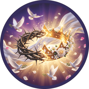 CAPA PAINEL REDONDO PÁSCOA CRISTÃ | TECIDO PREMIUM  | VÁRIOS MODELOS - 1.50X1.50M E 50X50CM