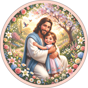 CAPA PAINEL REDONDO PÁSCOA CRISTÃ | TECIDO PREMIUM  | VÁRIOS MODELOS - 1.50X1.50M E 50X50CM