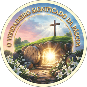 CAPA PAINEL REDONDO PÁSCOA CRISTÃ | TECIDO PREMIUM  | VÁRIOS MODELOS - 1.50X1.50M E 50X50CM