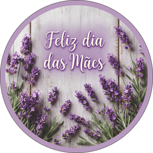 CAPA PAINEL REDONDO DIA DAS MÃES | TECIDO PREMIUM  | VÁRIOS MODELOS - 1.50X1.50M E 50X50CM