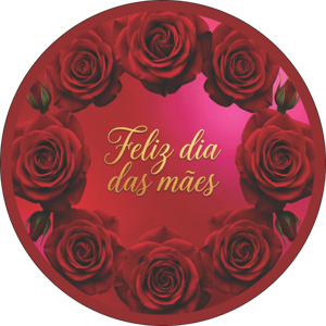 CAPA PAINEL REDONDO DIA DAS MÃES | TECIDO PREMIUM  | VÁRIOS MODELOS - 1.50X1.50M E 50X50CM