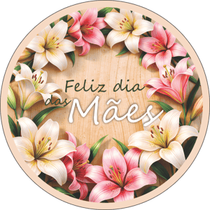 CAPA PAINEL REDONDO DIA DAS MÃES | TECIDO PREMIUM  | VÁRIOS MODELOS - 1.50X1.50M E 50X50CM