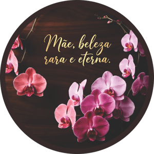 CAPA PAINEL REDONDO DIA DAS MÃES | TECIDO PREMIUM  | VÁRIOS MODELOS - 1.50X1.50M E 50X50CM