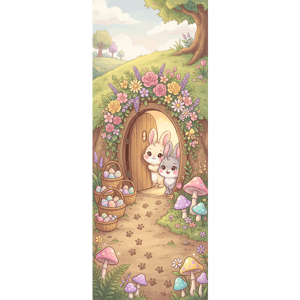 CAPA PAINEL PORTA PÁSCOA COELHO| TECIDO PREMIUM  | VÁRIOS MODELOS - 85cm x 2.10M