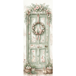 CAPA PAINEL PORTA PÁSCOA COELHO| TECIDO PREMIUM  | VÁRIOS MODELOS - 85cm x 2.10M