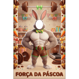 CAPA FUNDO INTERATIVO PÁSCOA COELHO | TECIDO PREMIUM  | VÁRIOS MODELOS - 1.50X2.20M
