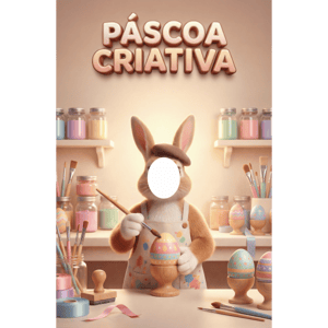 CAPA FUNDO INTERATIVO PÁSCOA COELHO | TECIDO PREMIUM  | VÁRIOS MODELOS - 1.50X2.20M