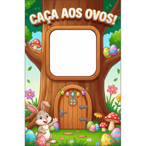 CAPA FUNDO INTERATIVO PÁSCOA COELHO | TECIDO PREMIUM  | VÁRIOS MODELOS - 1.50X2.20M