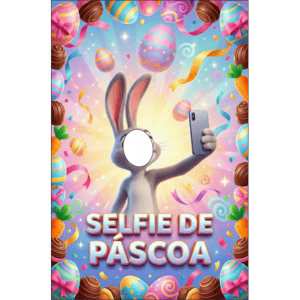 CAPA FUNDO INTERATIVO PÁSCOA COELHO | TECIDO PREMIUM  | VÁRIOS MODELOS - 1.50X2.20M