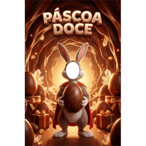 CAPA FUNDO INTERATIVO PÁSCOA COELHO | TECIDO PREMIUM  | VÁRIOS MODELOS - 1.50X2.20M