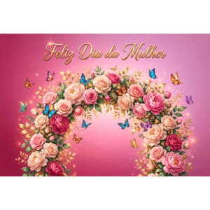 CAPA FUNDO FOTOGRÁFICO HORIZONTAL DIA DAS MULHERES | TECIDO PREMIUM  | VÁRIOS MODELOS - 2.20X1.50M