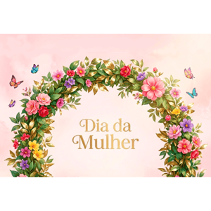 CAPA FUNDO FOTOGRÁFICO HORIZONTAL DIA DAS MULHERES | TECIDO PREMIUM  | VÁRIOS MODELOS - 2.20X1.50M