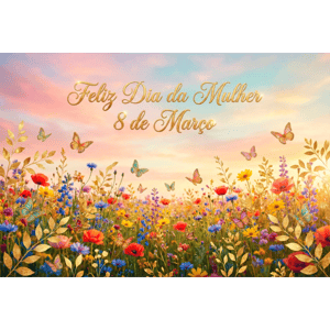 CAPA FUNDO FOTOGRÁFICO HORIZONTAL DIA DAS MULHERES | TECIDO PREMIUM  | VÁRIOS MODELOS - 2.20X1.50M