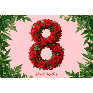 CAPA FUNDO FOTOGRÁFICO HORIZONTAL DIA DAS MULHERES | TECIDO PREMIUM  | VÁRIOS MODELOS - 2.20X1.50M