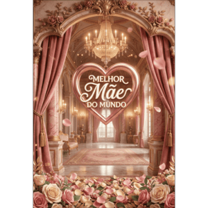 CAPA FUNDO FOTOGRÁFICO VERTICAL DIA DAS MÃES | TECIDO PREMIUM  | VÁRIOS MODELOS - 1.50X2.20CM