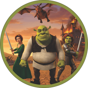 CAPA PAINEL REDONDO SHREK | TECIDO PREMIUM  | VÁRIOS MODELOS - 1.50X1.50M E 50X50CM