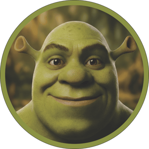 CAPA PAINEL REDONDO SHREK | TECIDO PREMIUM  | VÁRIOS MODELOS - 1.50X1.50M E 50X50CM