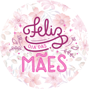 CAPA PAINEL REDONDO DIA DAS MÃES | TECIDO PREMIUM  | VÁRIOS MODELOS - 1.50X1.50M E 50X50CM