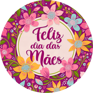 CAPA PAINEL REDONDO DIA DAS MÃES | TECIDO PREMIUM  | VÁRIOS MODELOS - 1.50X1.50M E 50X50CM