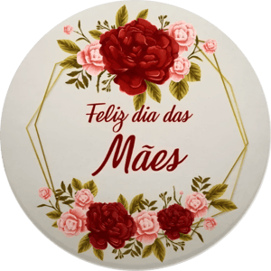 CAPA PAINEL REDONDO DIA DAS MÃES | TECIDO PREMIUM  | VÁRIOS MODELOS - 1.50X1.50M E 50X50CM