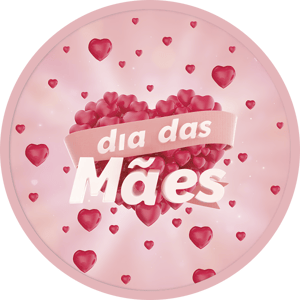 CAPA PAINEL REDONDO DIA DAS MÃES | TECIDO PREMIUM  | VÁRIOS MODELOS - 1.50X1.50M E 50X50CM