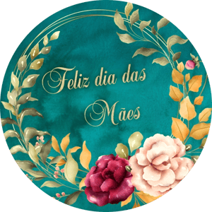 CAPA PAINEL REDONDO DIA DAS MÃES | TECIDO PREMIUM  | VÁRIOS MODELOS - 1.50X1.50M E 50X50CM