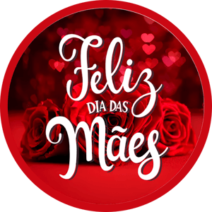 CAPA PAINEL REDONDO DIA DAS MÃES | TECIDO PREMIUM  | VÁRIOS MODELOS - 1.50X1.50M E 50X50CM