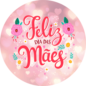 CAPA PAINEL REDONDO DIA DAS MÃES | TECIDO PREMIUM  | VÁRIOS MODELOS - 1.50X1.50M E 50X50CM