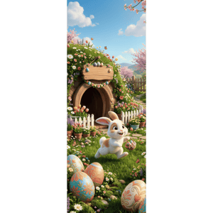 CAPA PAINEL PORTA PÁSCOA COELHO| TECIDO PREMIUM  | VÁRIOS MODELOS - 85cm x 2.10M