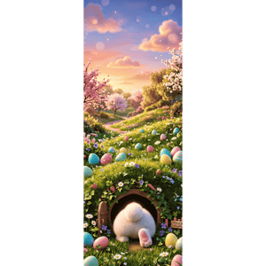 CAPA PAINEL PORTA PÁSCOA COELHO| TECIDO PREMIUM  | VÁRIOS MODELOS - 85cm x 2.10M