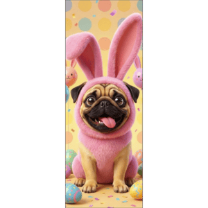 CAPA PAINEL PORTA PÁSCOA CACHORRINHO | TECIDO PREMIUM  | VÁRIOS MODELOS - 85cm x 2.10M