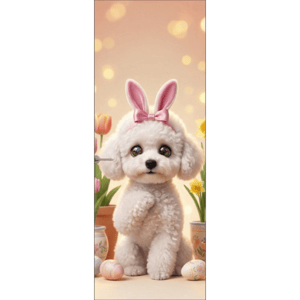 CAPA PAINEL PORTA PÁSCOA CACHORRINHO | TECIDO PREMIUM  | VÁRIOS MODELOS - 85cm x 2.10M