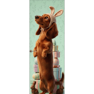 CAPA PAINEL PORTA PÁSCOA CACHORRINHO | TECIDO PREMIUM  | VÁRIOS MODELOS - 85cm x 2.10M