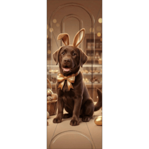 CAPA PAINEL PORTA PÁSCOA CACHORRINHO | TECIDO PREMIUM  | VÁRIOS MODELOS - 85cm x 2.10M