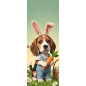 CAPA PAINEL PORTA PÁSCOA CACHORRINHO | TECIDO PREMIUM  | VÁRIOS MODELOS - 85cm x 2.10M