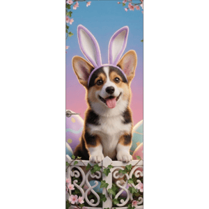 CAPA PAINEL PORTA PÁSCOA CACHORRINHO | TECIDO PREMIUM  | VÁRIOS MODELOS - 85cm x 2.10M