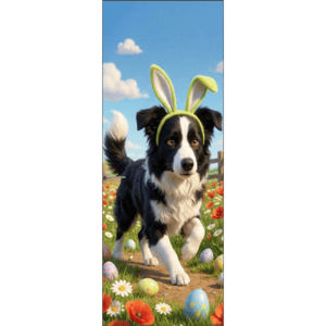 CAPA PAINEL PORTA PÁSCOA CACHORRINHO | TECIDO PREMIUM  | VÁRIOS MODELOS - 85cm x 2.10M